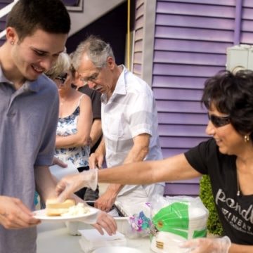 Community gathering at Pondl Winery